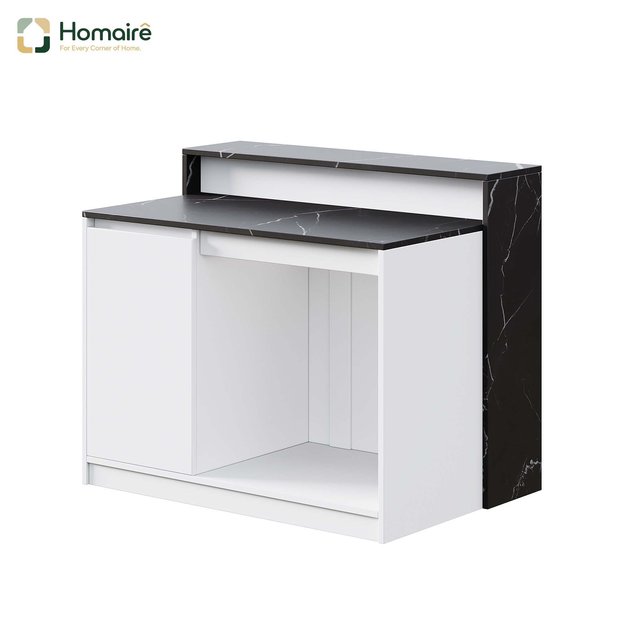 Küchenwagen Aus Schwarzem Mdf 120 X 80 X 100 Cm Homaire