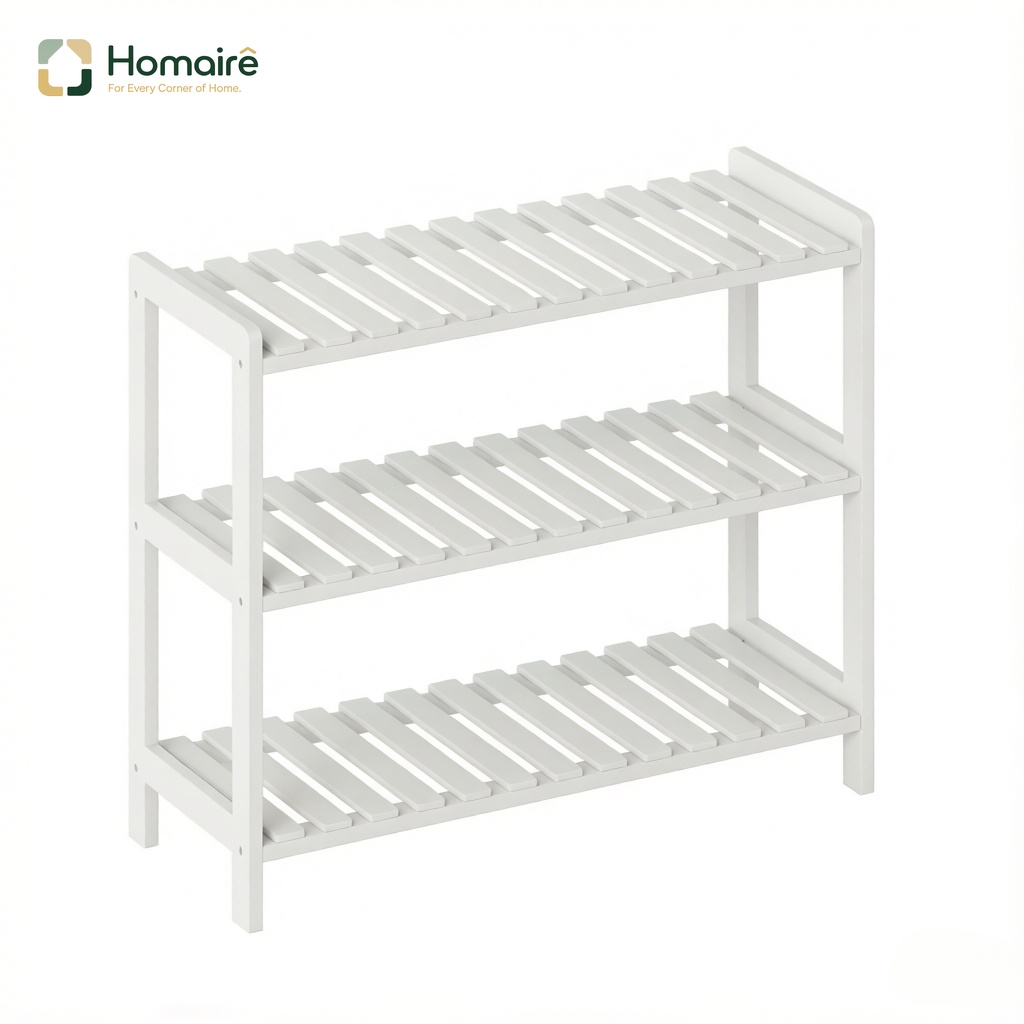 Weißes Mdf-bücherregal 70 X 26 X 57,5 ​​cm Homaire