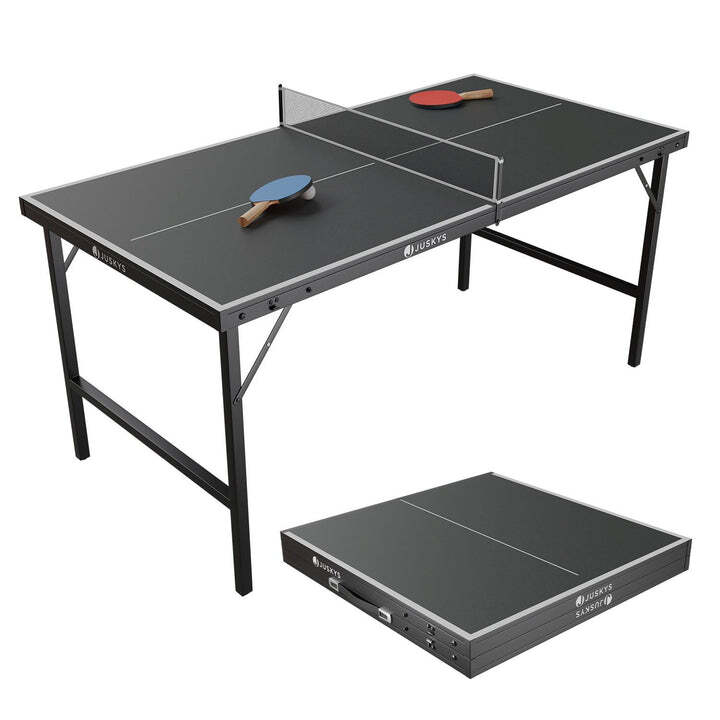 [neuwertig] B-ware Mini Tischtennisplatte Flexi Tischtennisplatte Klappbar Tragbar Inkl. Netz