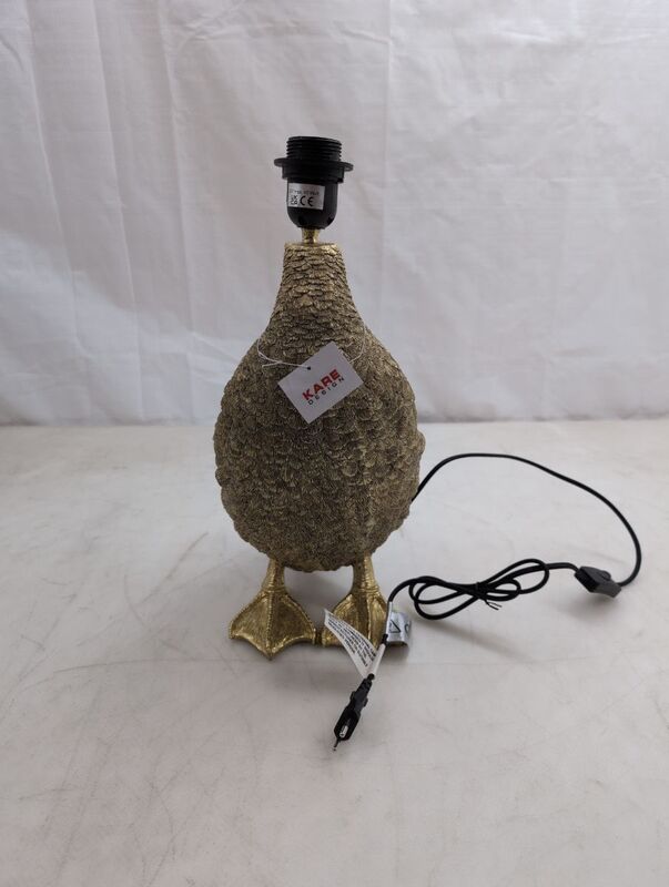 [neuwertig] B-ware Kare Tischleuchte Animal Duck Ente Lampe E27 Schwarz Gold 58cm Witziges Design