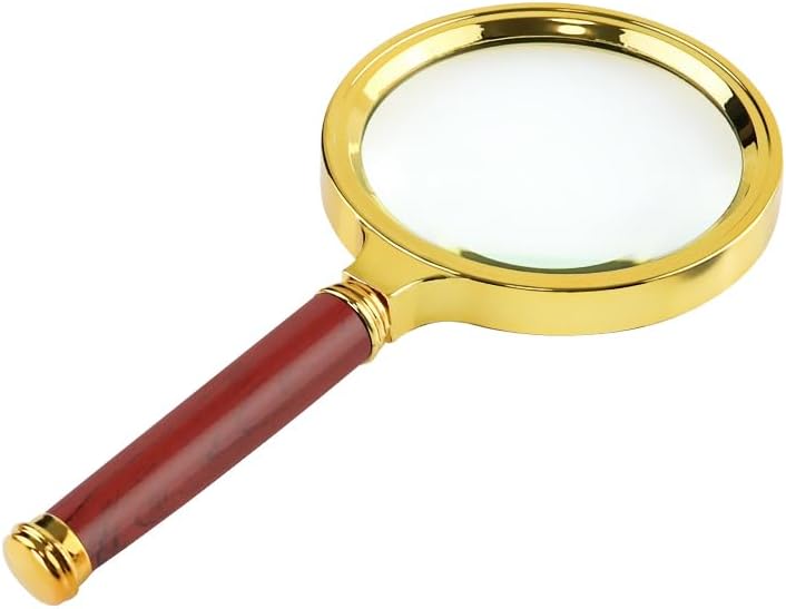 Leselupe Mit 10-facher Vergrößerung Und 80-mm-objektiv, Vergrößerungslupe Für Senioren Und Sehbehinderte, Zum Lesen Von Büchern Und Zeitungen, Für Präzise Arbeiten