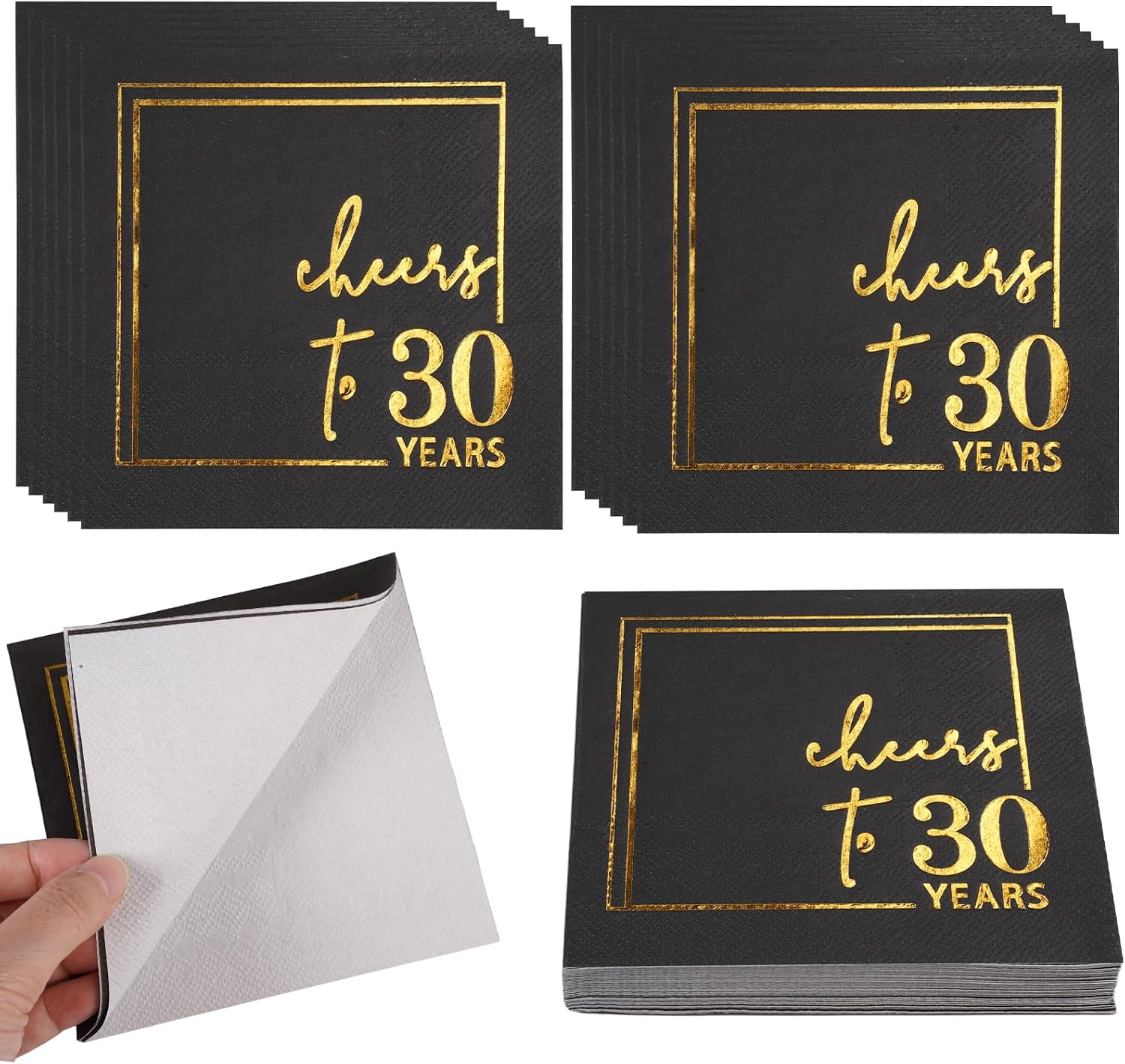 50 Stück Servietten Zum 30. Geburtstag Für Männer