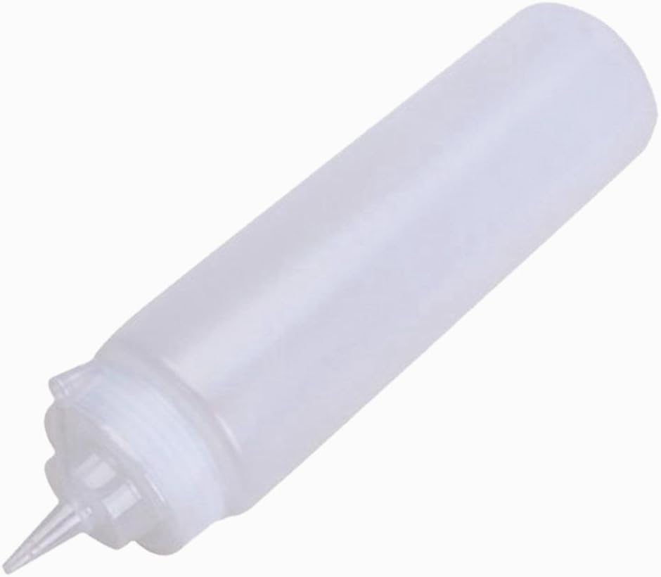 Transparenter Saucenspender Aus Kunststoff Mit Weißem Deckel, 250 Ml