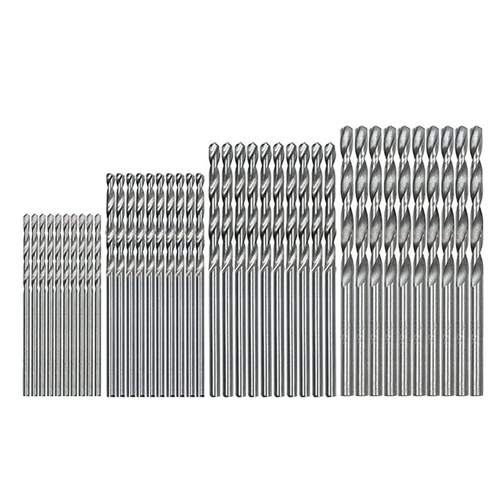Set Mit 40 Mini-nutbohrern Von 0,5 Mm Bis 2,0 Mm Für Spiralbohrer