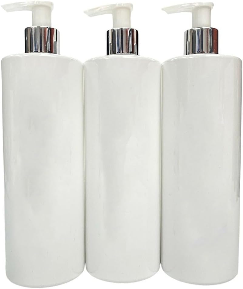 Set Mit 3 Wiederbefüllbaren 500-ml-pet-pumpflaschen – Auslaufsichere, Leere Spender Für Shampoo, Lotion, Duschgel Und Seife – Wiederverwendbare Reisebehälter Für Bad Und Küche