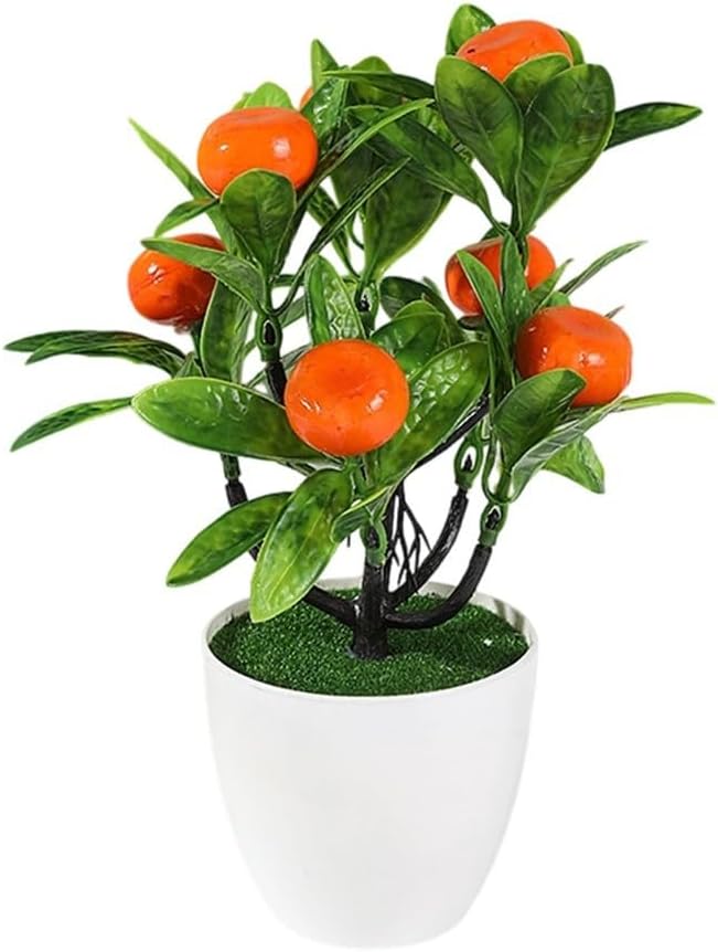 Künstliche Pflanze Mit Realistischen Früchten Für Den Innen- Und Außenbereich (orange)