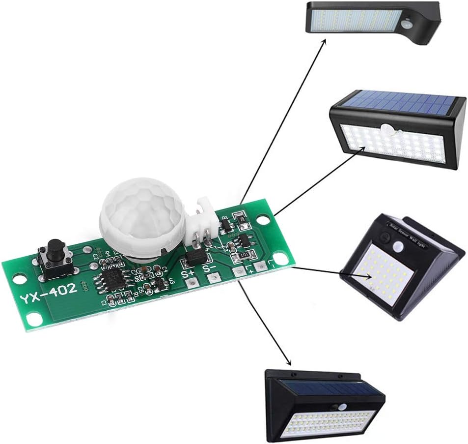 Solarlampen-leiterplatte – Infrarot-bewegungsmelder-steuerung Für Wandleuchten, 3,7-v-solarpanel-lichtsensormodul, Beleuchtungslösung