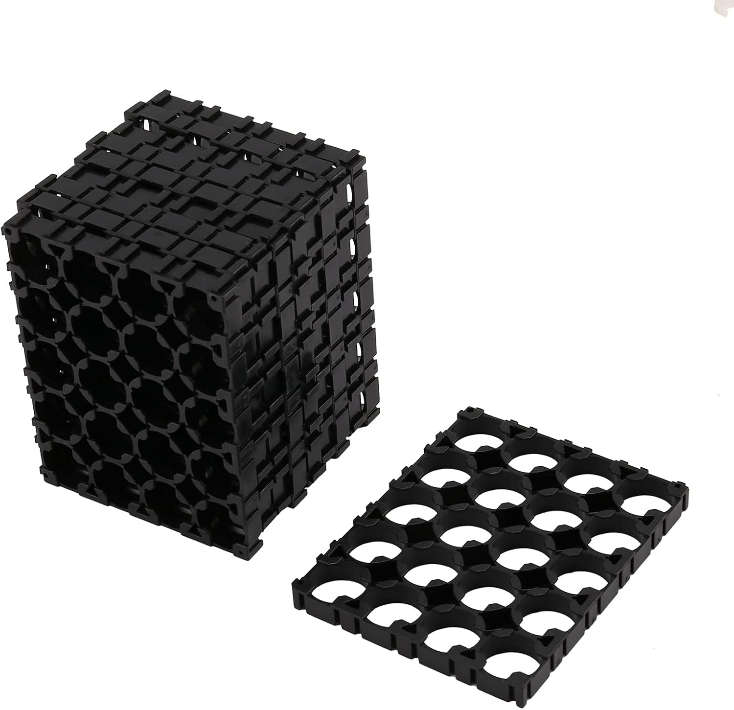 Packung Mit 10 Strahlenförmigen Kunststoff-batteriehaltern Für 18650-batterien, 4 X 5, 18,4 Mm