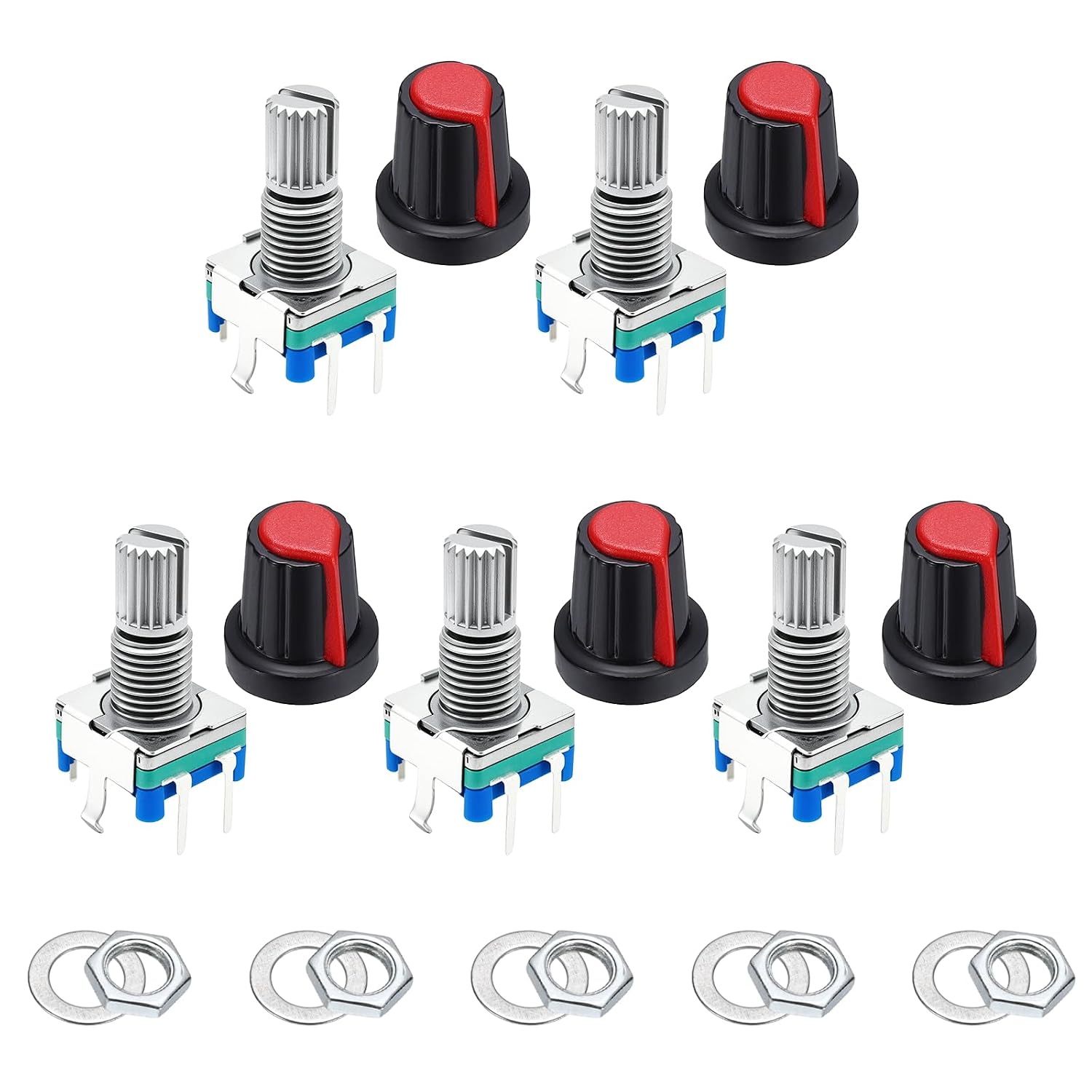 5er-pack Ec11 Drehgeber-codeschalter Für Diy-audiosteuerung