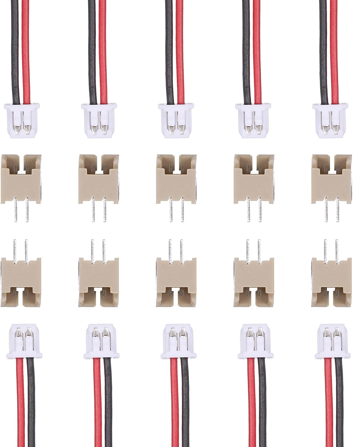 10 Stück Mx-stecker, 1,25 Mm, 2-polig, Einpolig