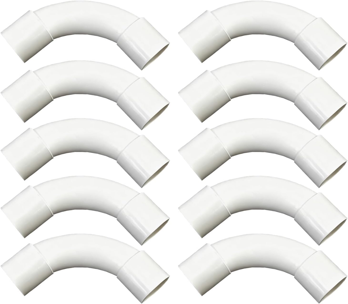 10 Stück 20 Mm Pvc-ummantelte Elektroinstallationsrohr-winkelstücke Für Isolierrohre, 90°-verbinder, Elektroinstallationsrohr-fitting, Kabelkanal-wandmontage