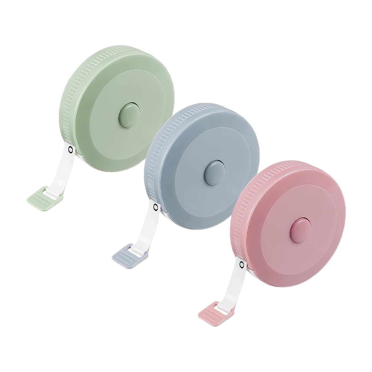 3-teiliges Mini-maßband-set, 1,5 M (60 Zoll) Langes Maßband, Einziehbar, Doppelseitig Mit Doppelter Skala, Für Körpermaße, Nähen Und Brustumfangsmessung