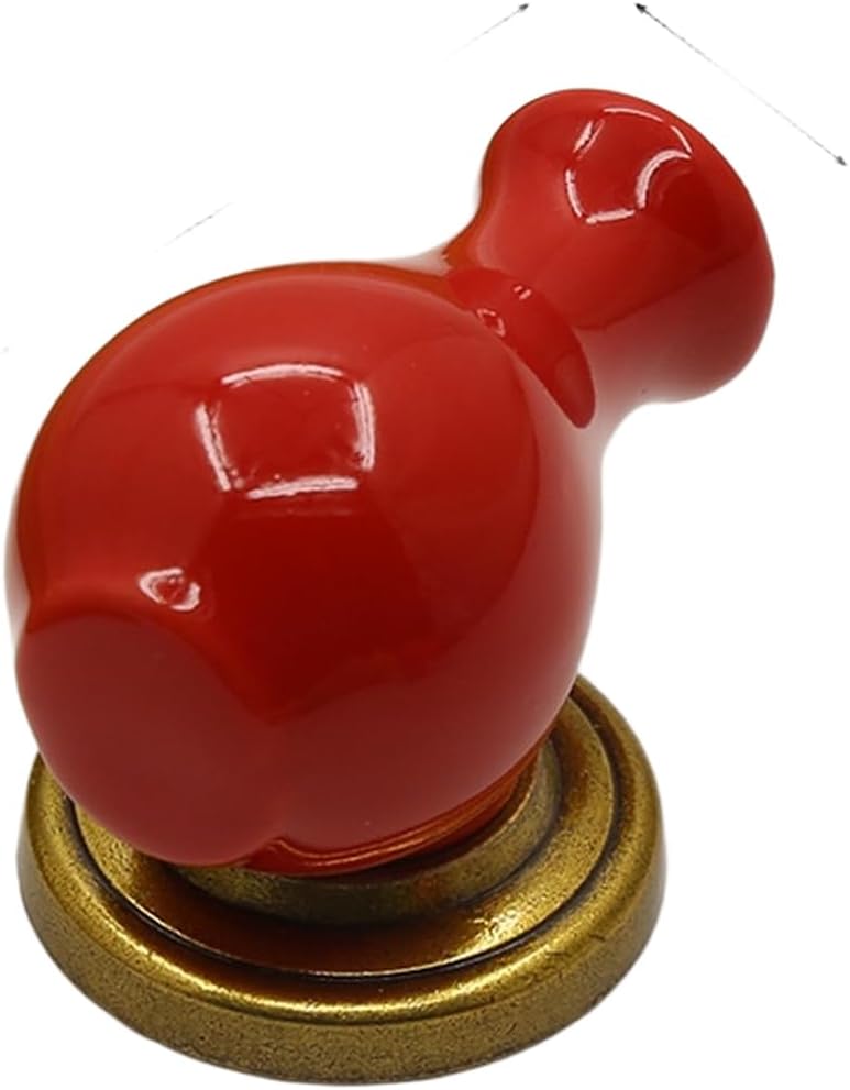 Farbiger Weinflaschenhalter Aus Keramik, 5,3 Cm, Vintage-keramik (rot)