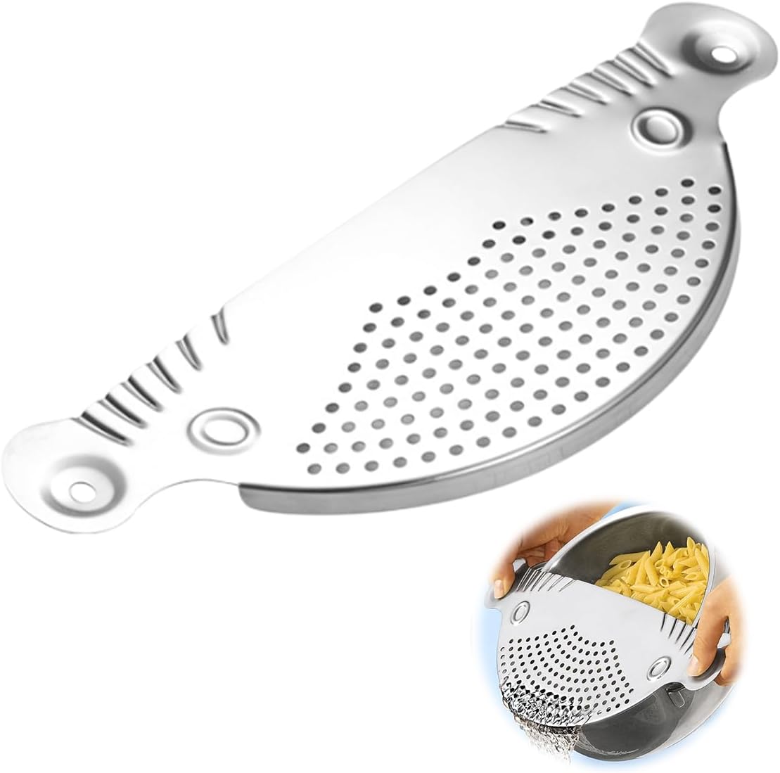 Edelstahlsieb, Geeignet Für Töpfe Mit Einem Durchmesser Von Maximal 26 Cm