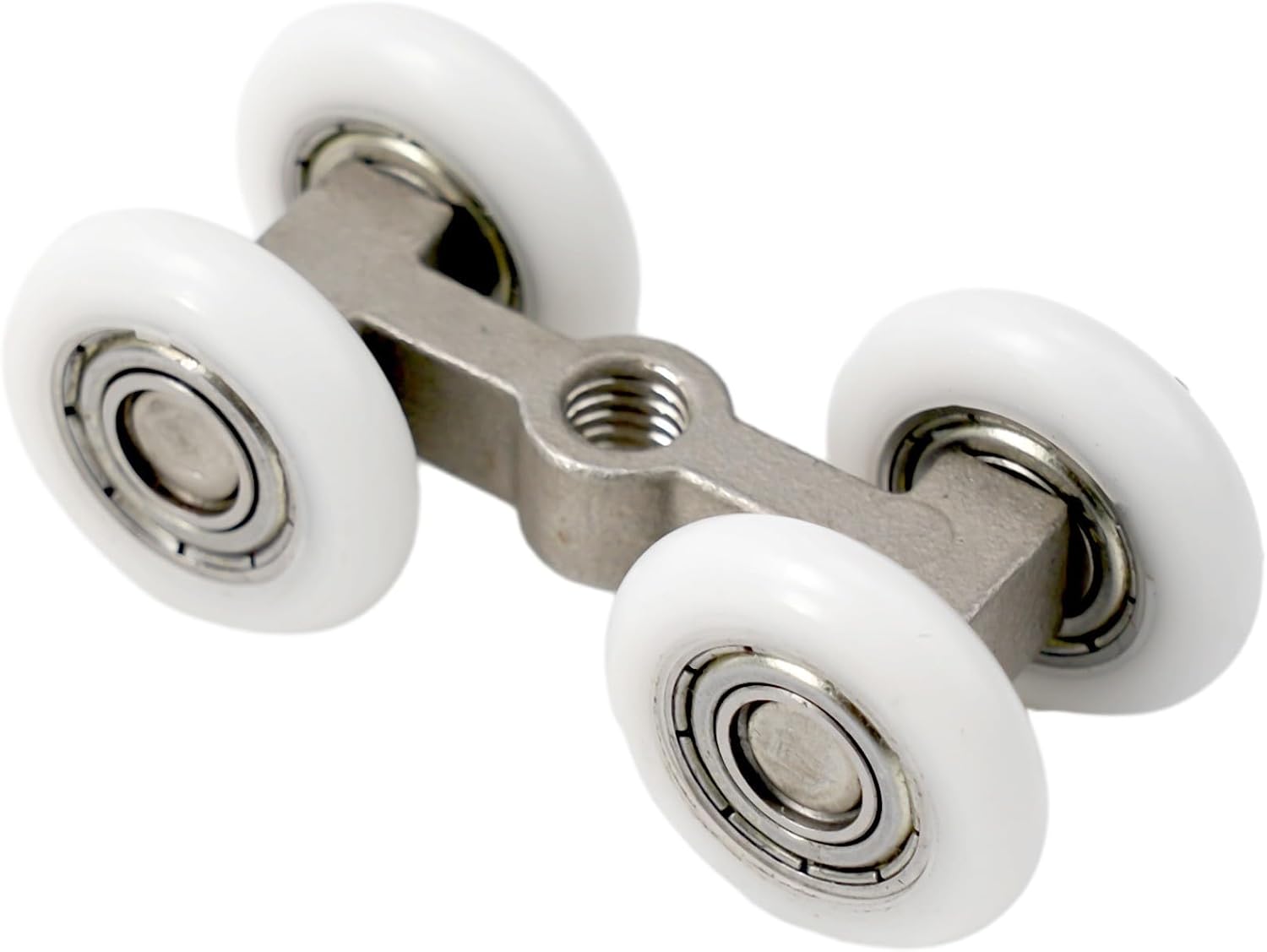 Set Mit 2 Edelstahl-schiebetürrollen Mit Europäischer Nut Für 5,3 Cm Dicke Upvc-glas-gartentüren