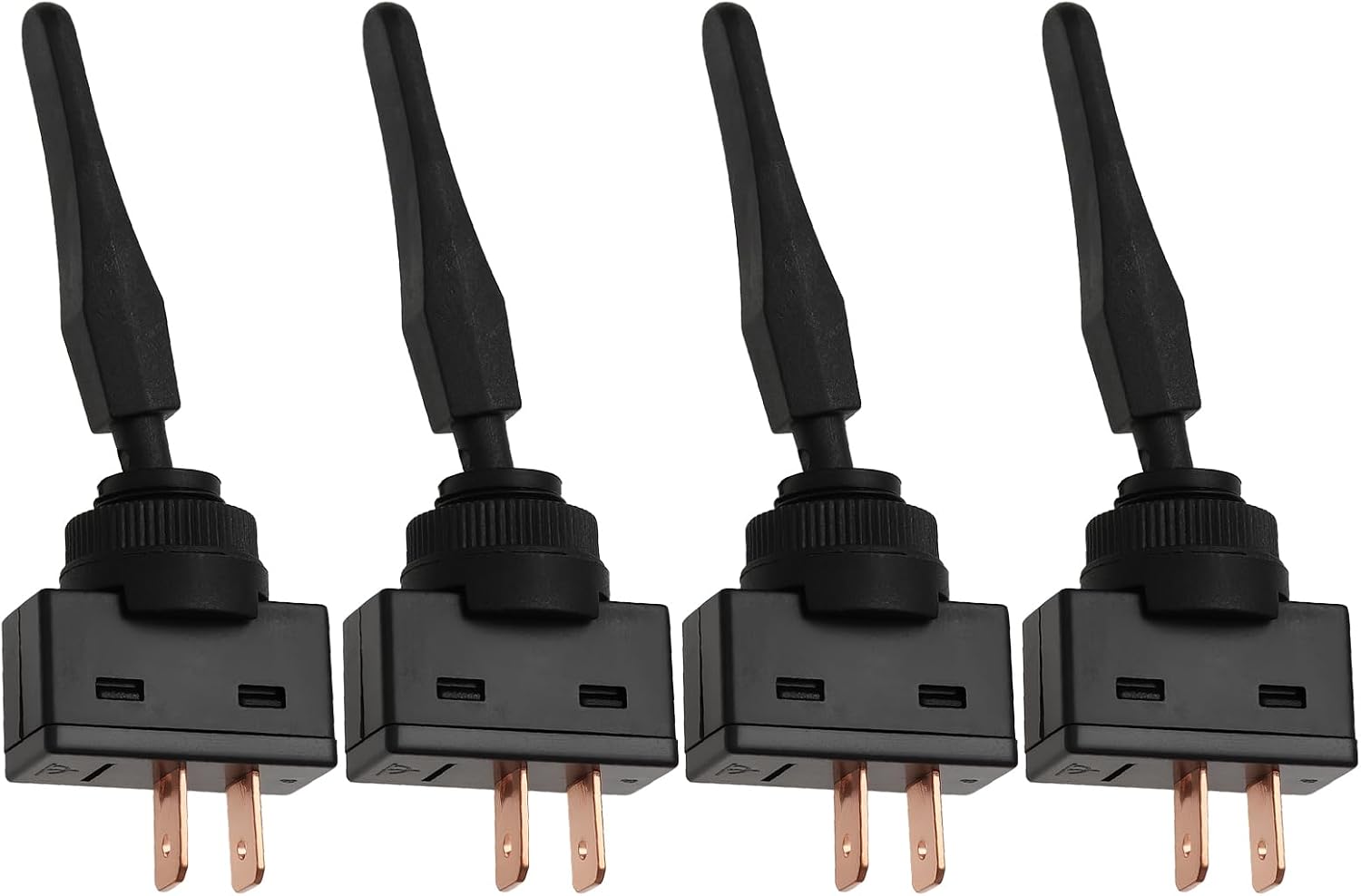 4er-pack Asw-13-101 Asw-13-101l 2-polige Kippschalter M12 X 0,75 Mm Für Auto Und Motorrad