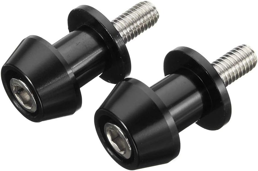 Satz Mit 2 Cnc-gefrästen M6 X 1,5 Schwingen Für Fz01, Fz03, Fz09, Fz10, Yzf R1, R3, R6, R25, R125, R1000, R6s, Fz1, Fz6, Fz8, Fzs1000, Fzs1000, Fzs1000, S600, Schwarz