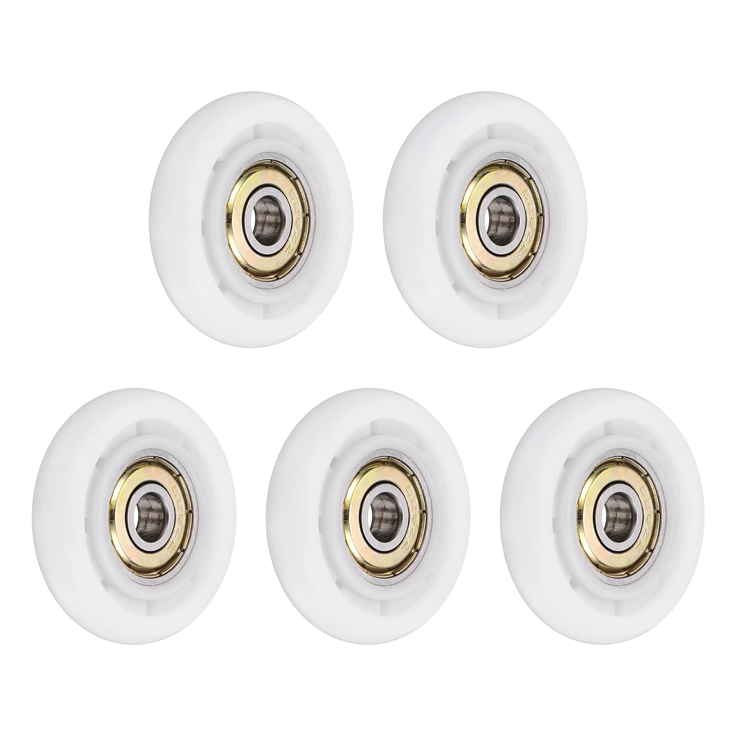 Stück 626zz Kugellager-führungsrolle, 6x35x8mm Nylon-rundrolle Mit Metallabschirmung (gcr15) Für Beschläge, Möbel Und Fenster, Weiß
