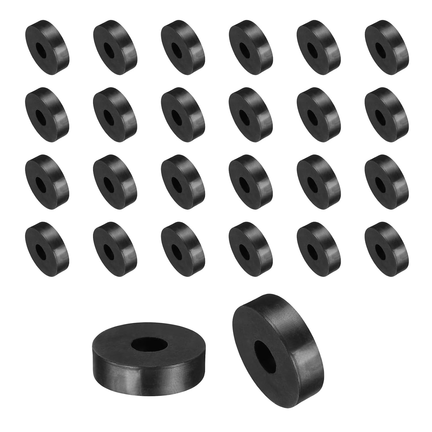 36 Stück Runde Antivibrations-gummiabstandshalter, Flache Unterlegscheiben, Dämpfer Für Elektrische Verbindungen, Kfz-reparatur, 18 X 6 X 5 Mm (außendurchmesser X Innendurchmesser X Höhe)
