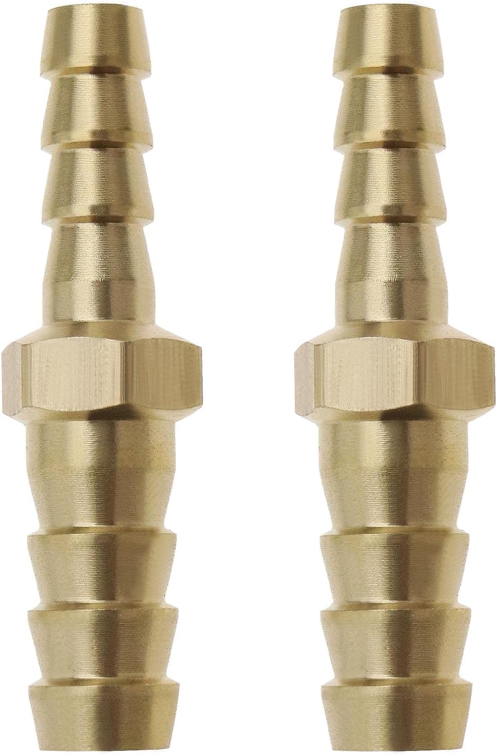 2 Stück Messing-schlauchverbinder Mit Schlauchanschluss, Gerader Anschluss 8 Mm Auf 6 Mm, Für Bootsluftschläuche