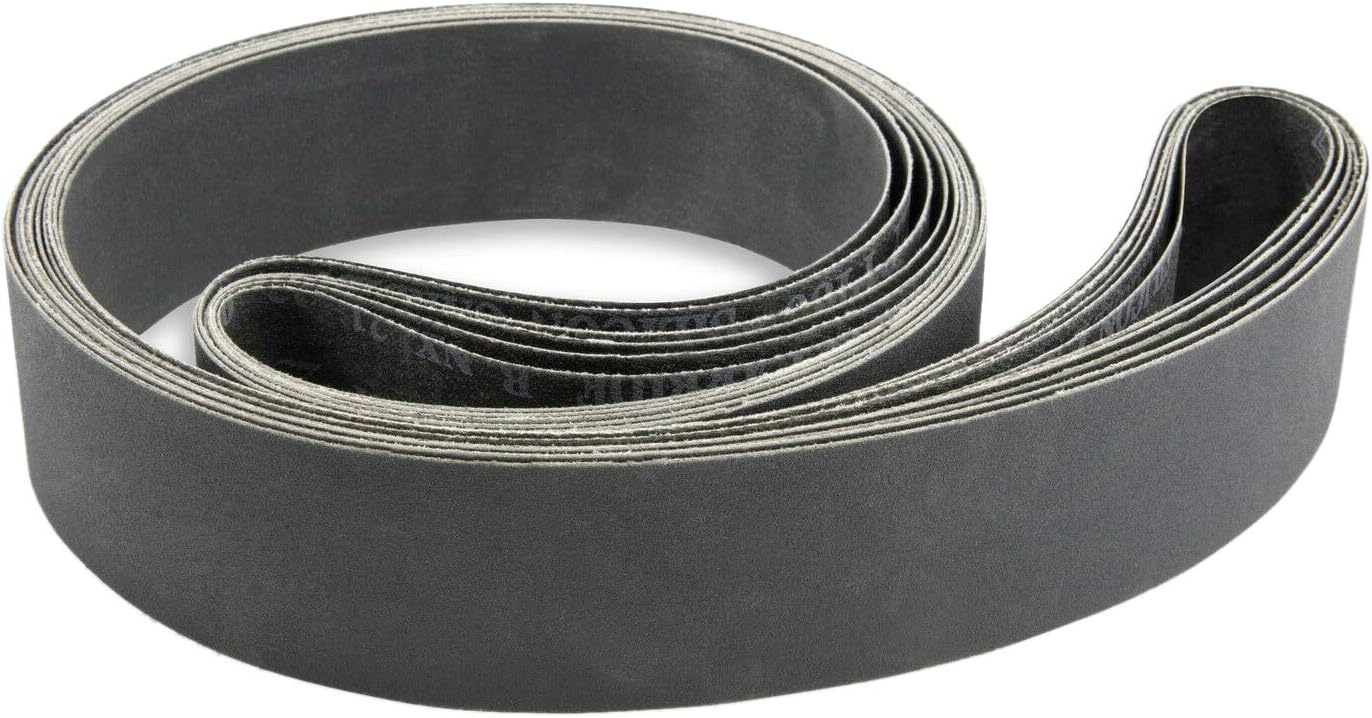 Packung Mit 12 Feinkörnigen Siliciumcarbid-schleifbändern, 2,5 X 76,2 Cm, Körnung 400, 600, 800, 1000