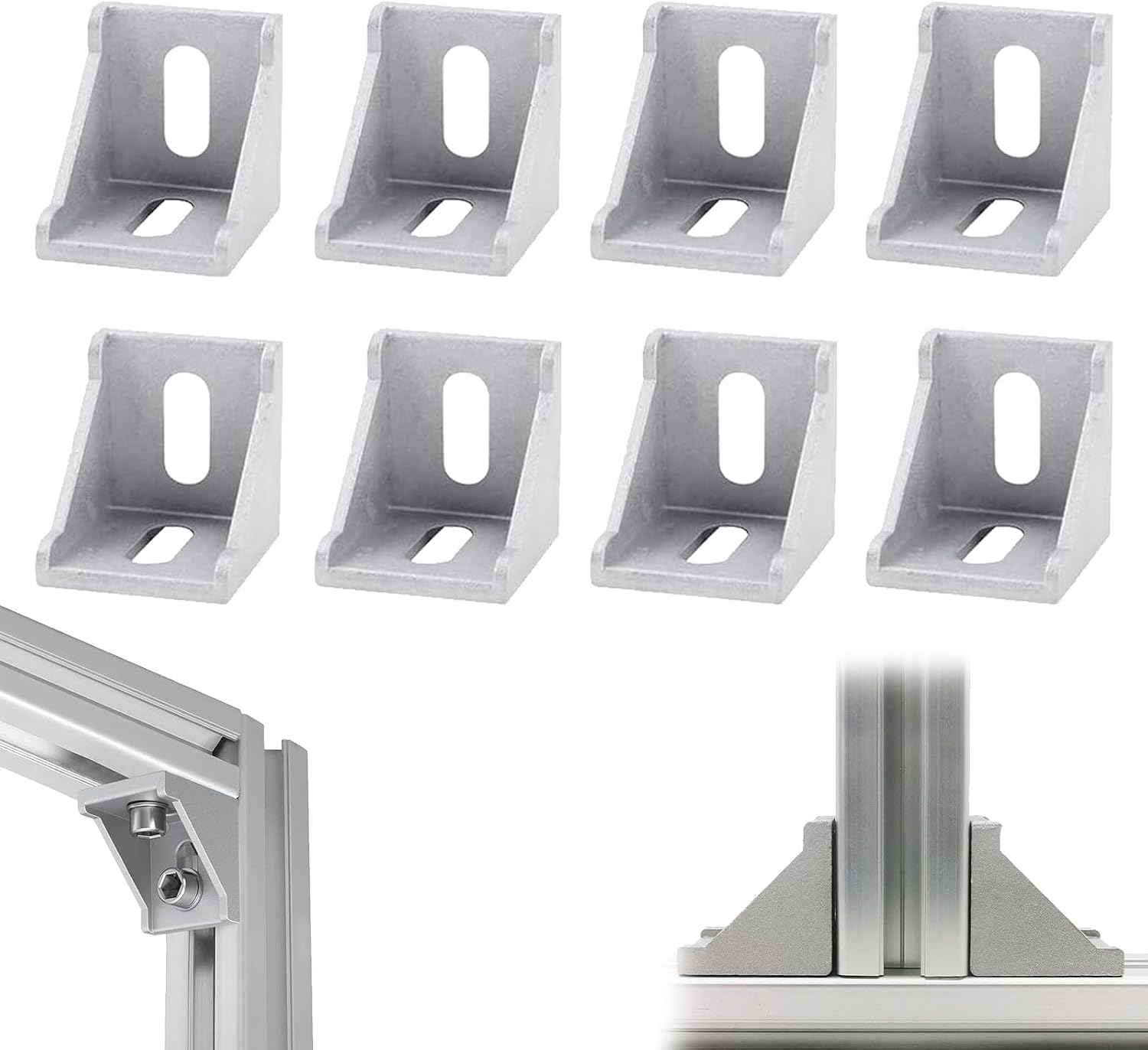 Eckverbinder, 40 X 40 Cm, Aluminiumprofil, 40 X 40 Cm