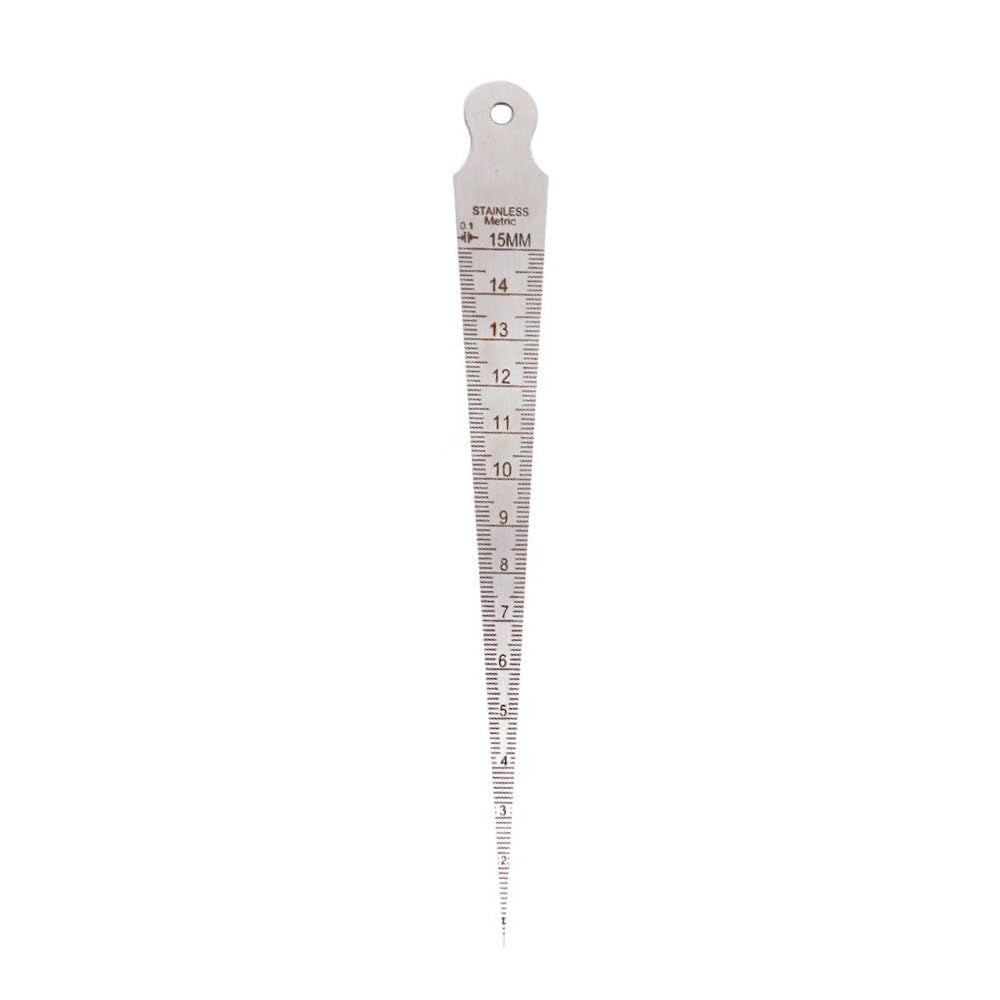 Stück Kegellehre, Doppelseitig, Edelstahl, Metrische Skala, Keil, Loch-kegellehren-lineal-messwerkzeug (1-15 Mm)