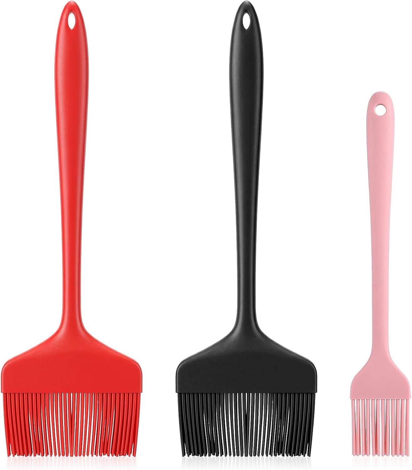 Set Mit 3 Silikon-backpinseln, 21 Cm, Breiter Ölpinsel