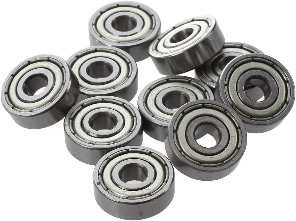 Packung Mit 10 Abgedichteten Radialkugellagern 625zz 5 Mm X 16 Mm X 5 Mm