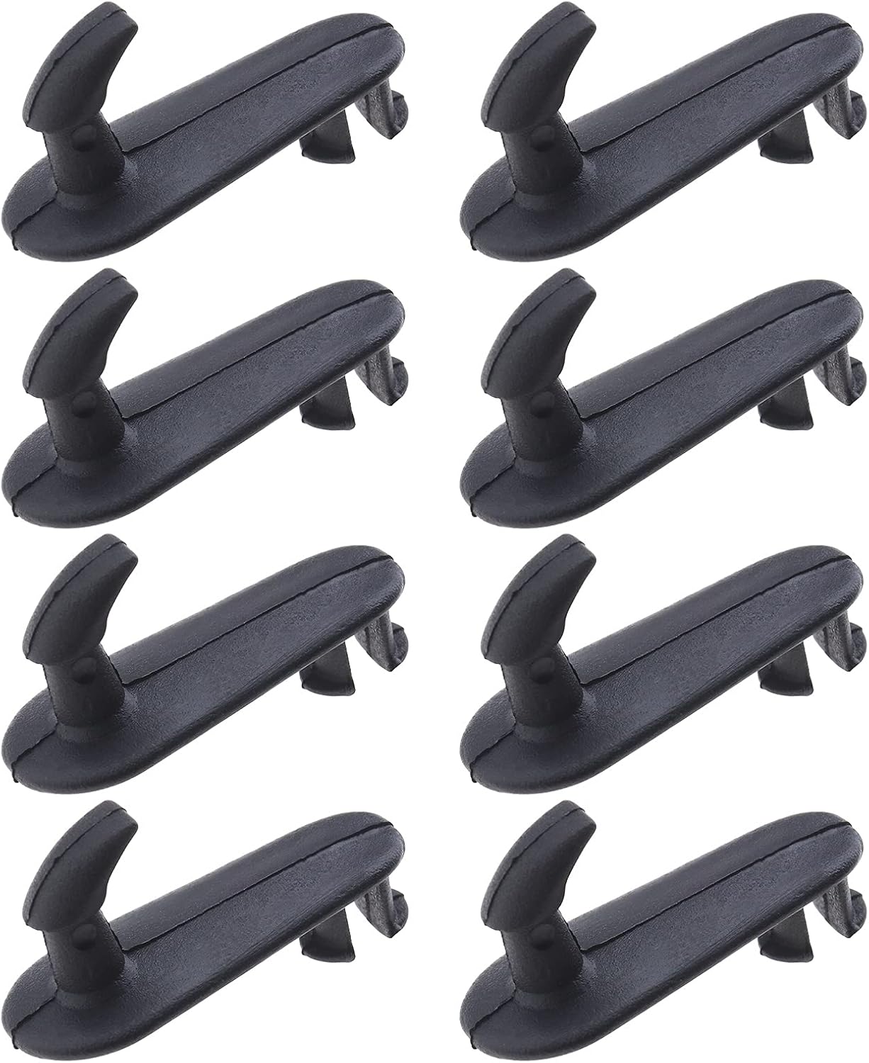 Set Mit 8 Schwarzen Kunststoff-fußmattenclips, Kompatibel Mit Toyota Lexus Fahrzeugen Mit Hakensystem Pz410-99350-01
