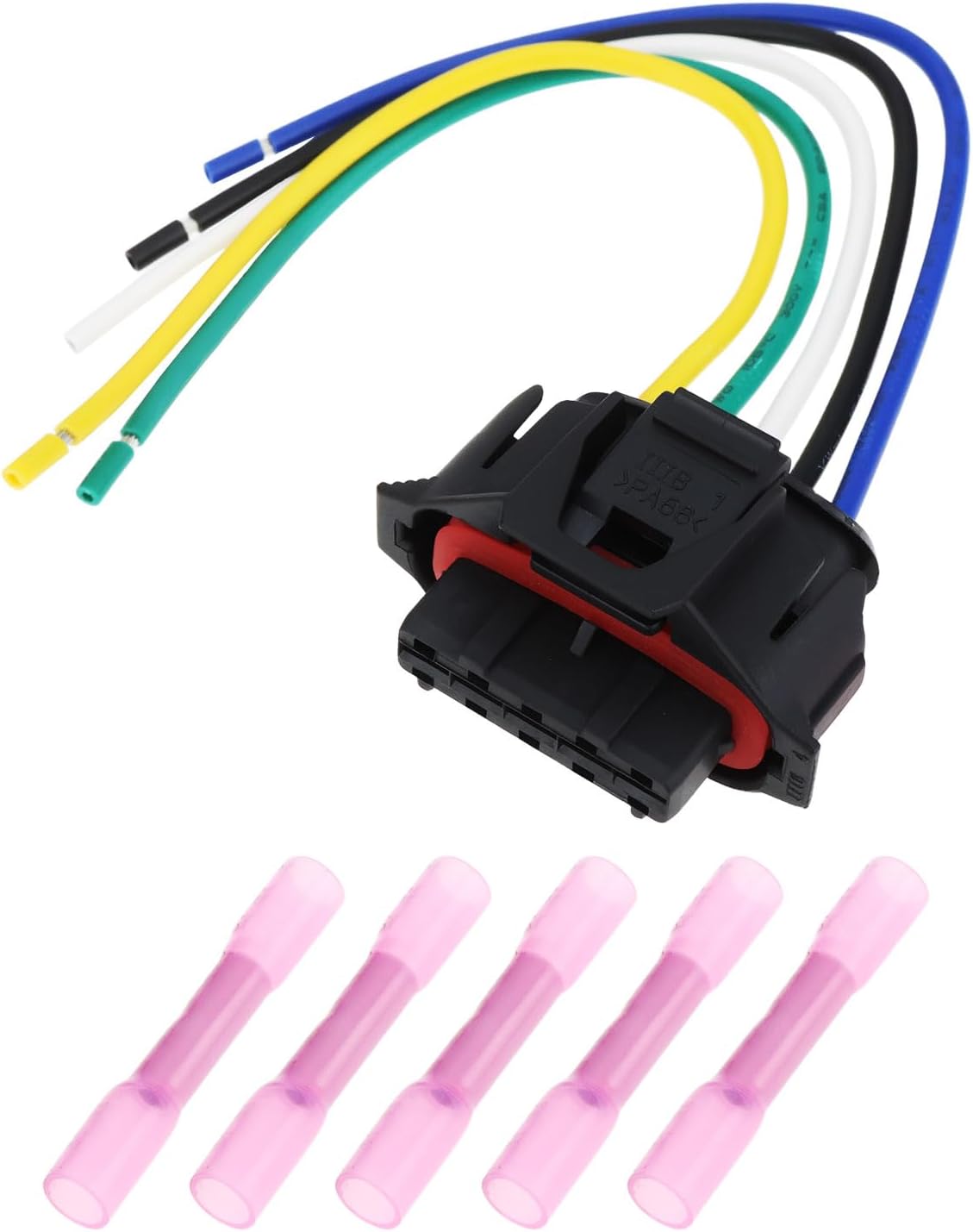 Satz Stecker Für Luftmassenmesser, 5-polig, 15 Cm, Reparaturstecker Für Luftmassenmesser-kabelbaum, Kompatibel Mit Alfa Romeo Und Fiat