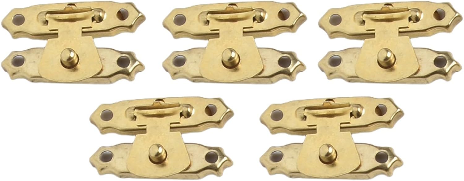 Eiserner Scharnierverschluss Für Holzkiste, Bronzegrün (gold)