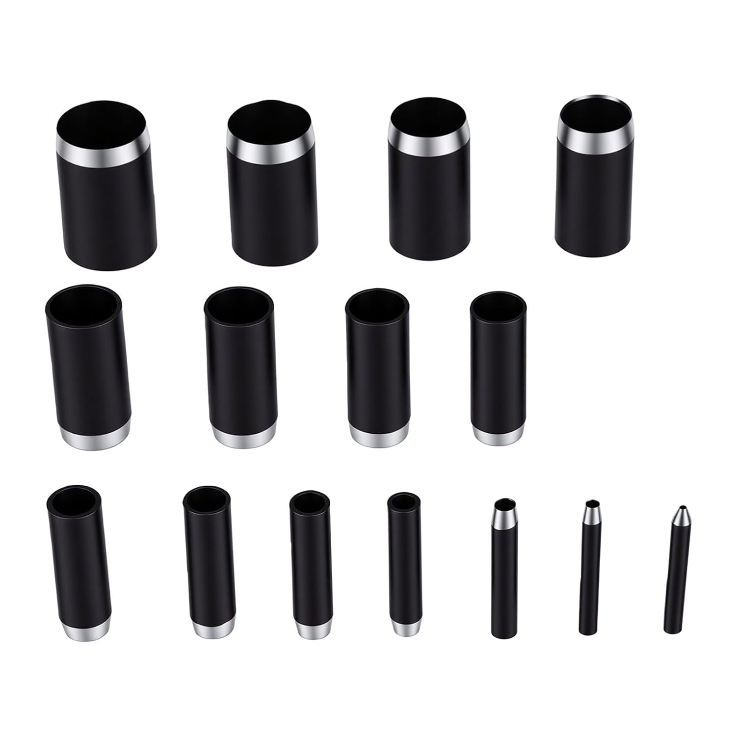 Satz Mit 15 Rundstempeln, 1 Bis 15 Mm, Stahl