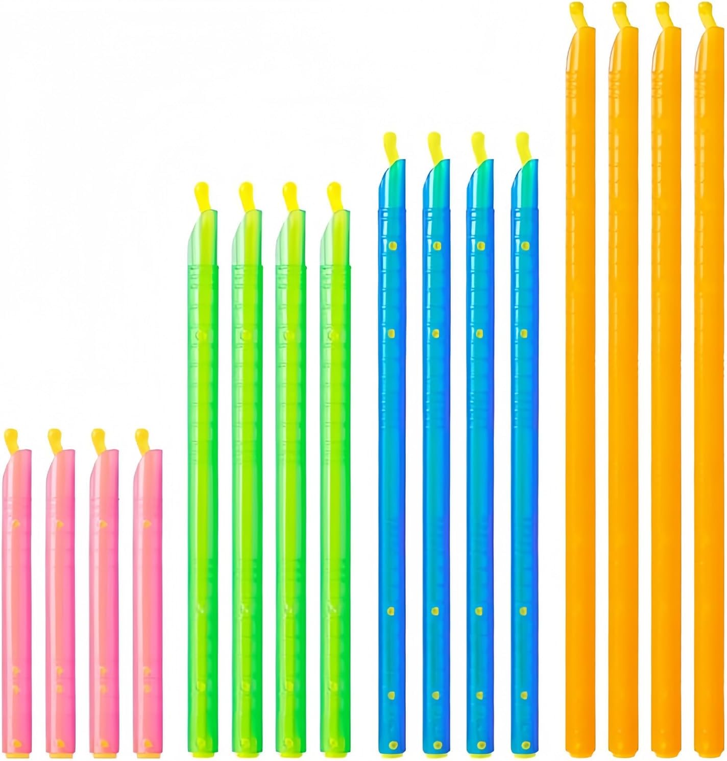 16 Wiederverwendbare Verschlussclips Für Lebensmittelbeutel, Luftdicht In 4 Größen (12/19/22,5/28,5 Cm) Und Farben, Für Küche, Mehl, Müsli Und Snacks