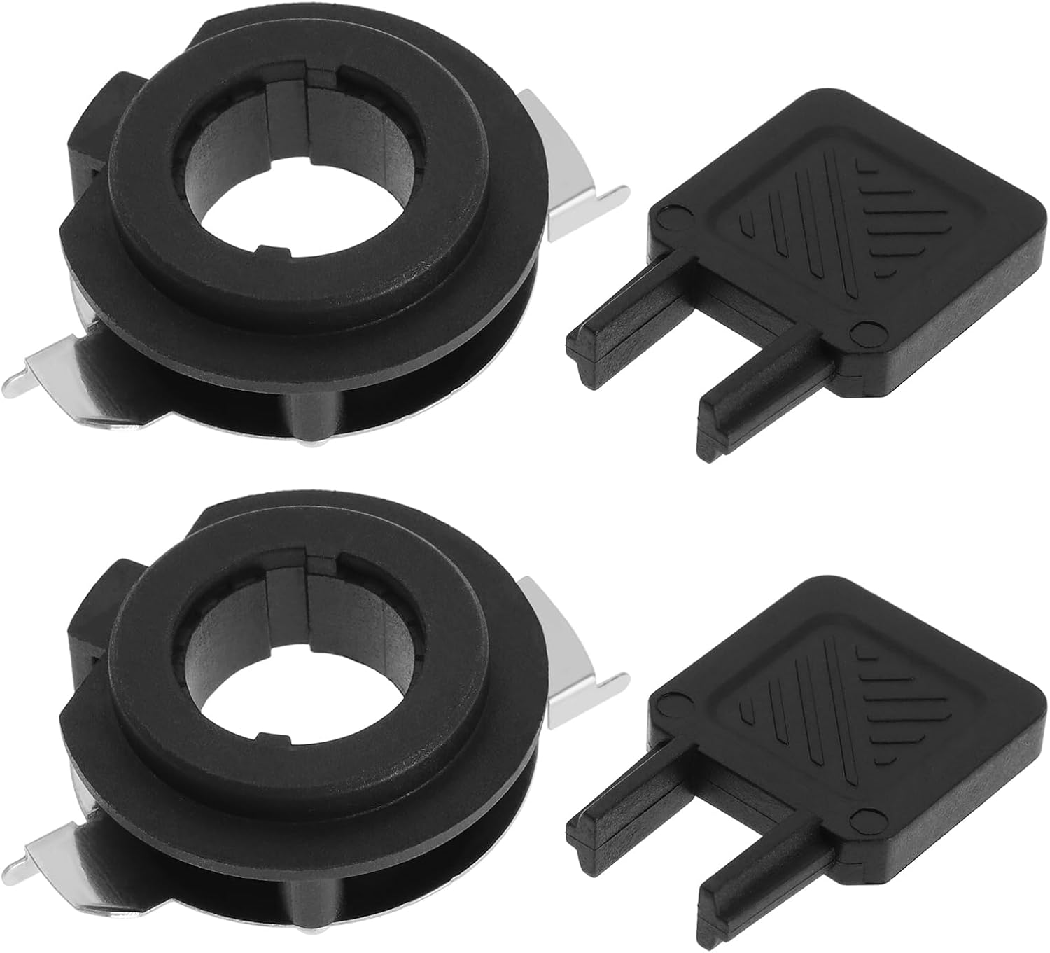 Stück H7 Led-scheinwerferlampenadapter Mit H7-adapter, Montageschlüssel, H7-halterung, Sockelhalterung, Befestigungsclips, Scheinwerfersets