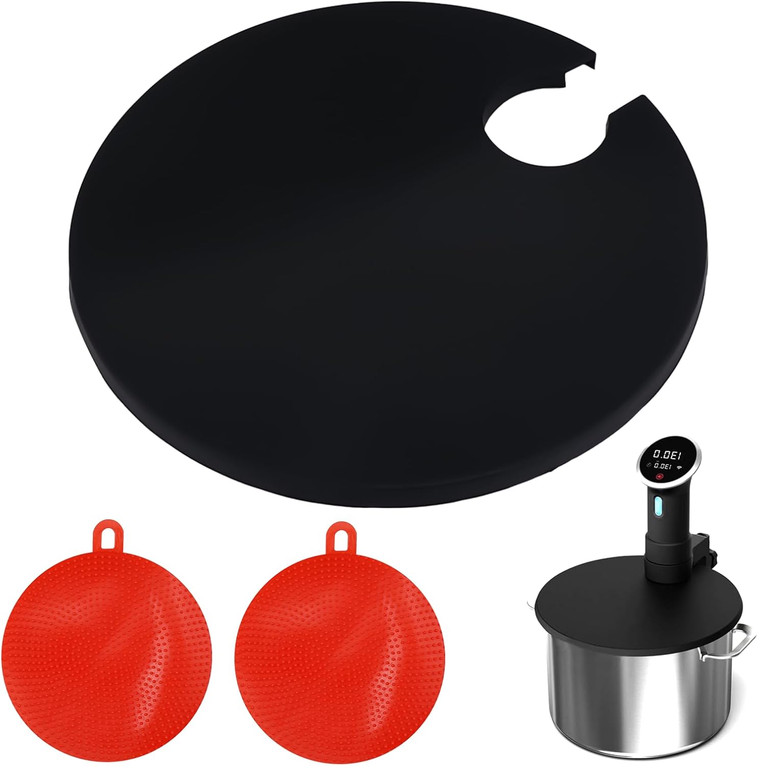 28 Cm Vakuum-silikondeckel – Reduziert Die Verdunstung