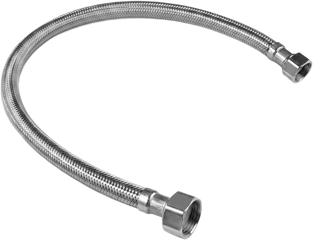 50 Cm Langer, Flexibler Verbindungsschlauch Aus Edelstahlgeflecht