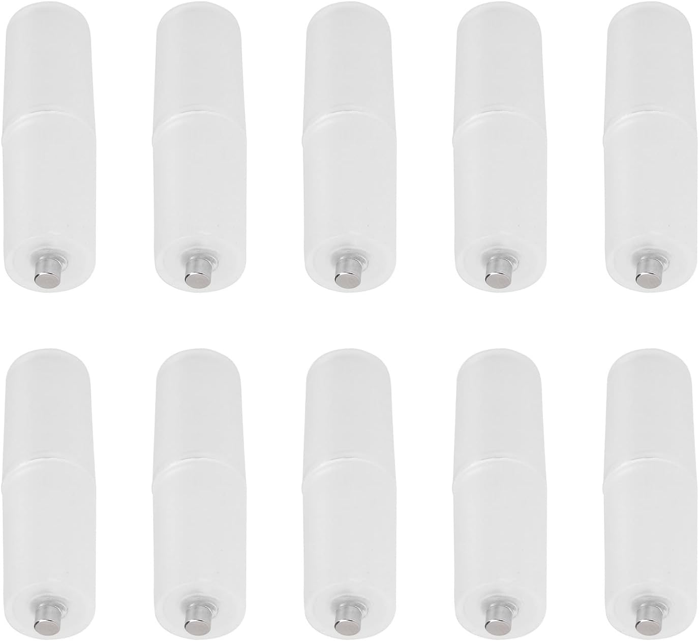 Transparenter Aaa-zu-aa-batteriekonverter-adapter, 10er-pack, Für Universelle Gerätekompatibilität (transparent)