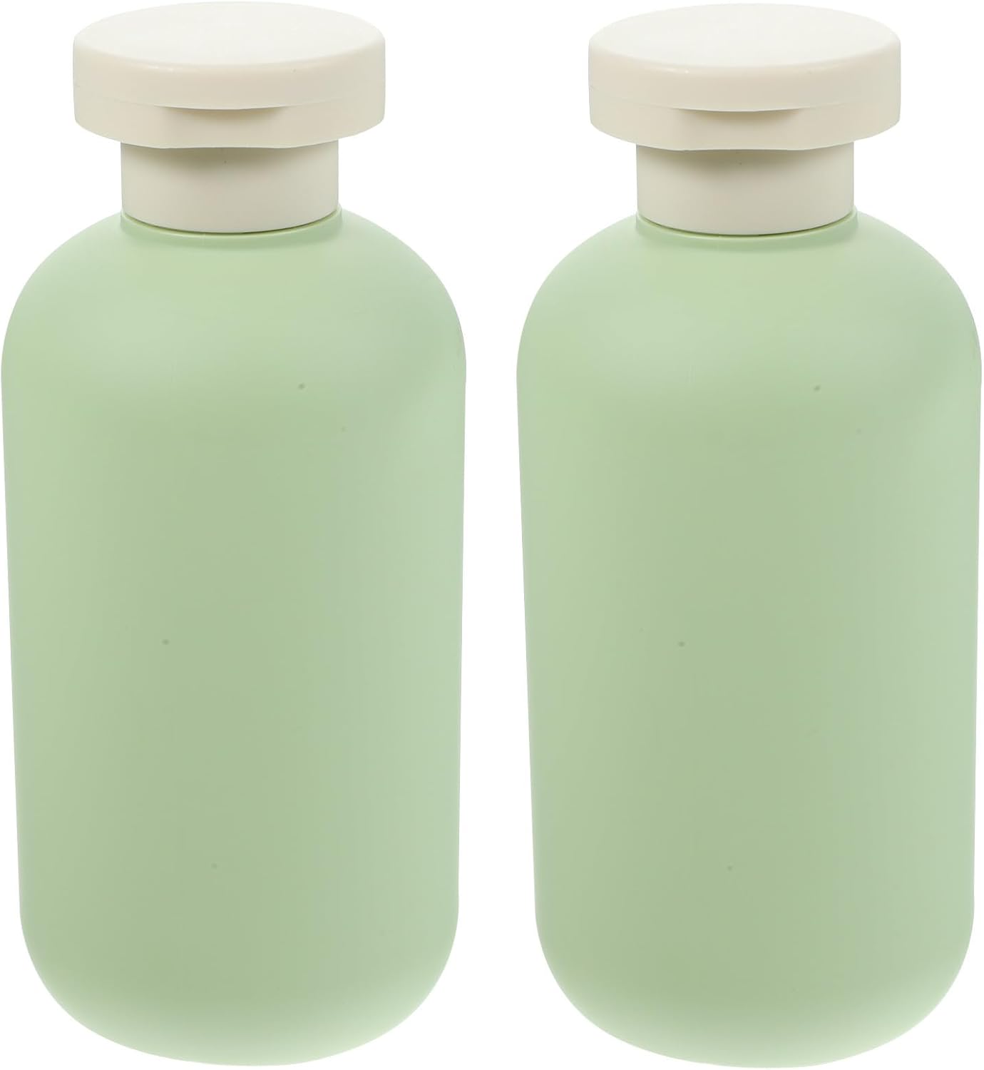 2 Kleine, Grüne 200-ml-lotionfläschchen Aus Polyethylen Mit Klappverschluss, Nachfüllbar Und Kompakt, Ideal Für Reisen Im Freien