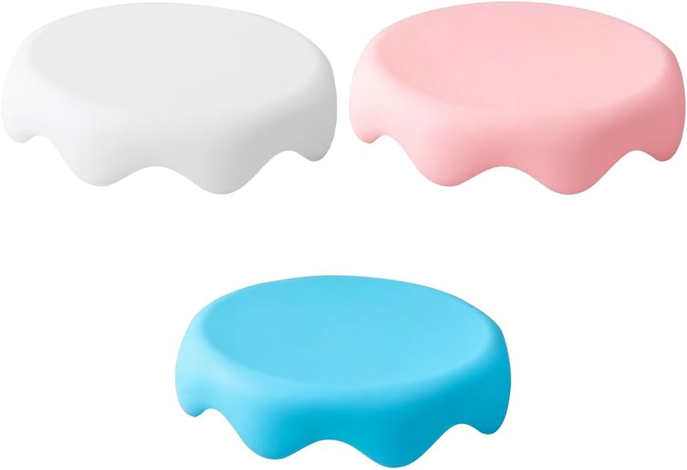 3-teiliges Set Dehnbarer, Auslaufsicherer Silikondeckel Mit Ansprechendem Design Für Becher Mit Einem Innendurchmesser Von 9 Cm. Wiederverwendbare Schutzhülle Für Getränke, Schüsseln, Gläser Und Tasse