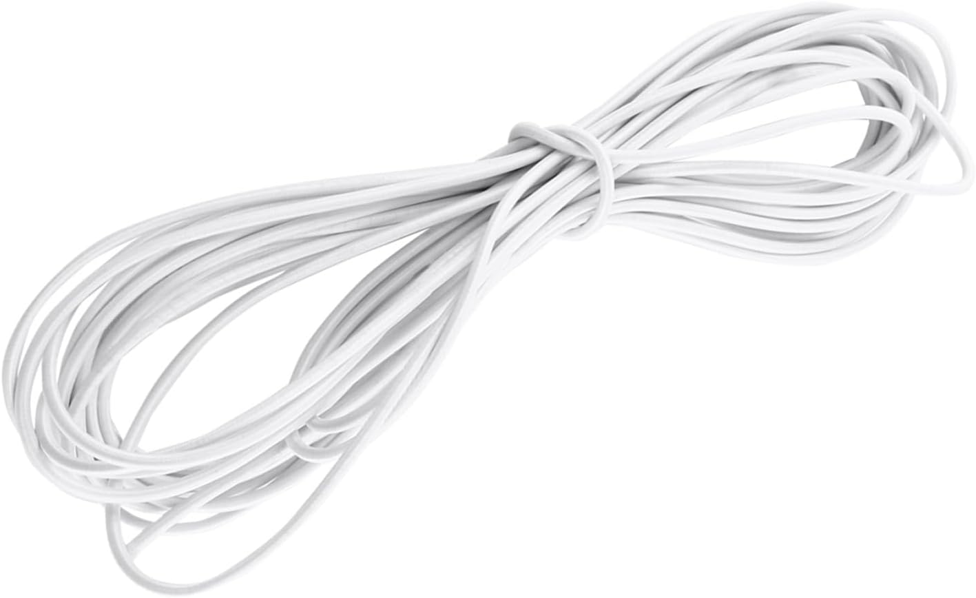 Stück 4 Mm X 10 Meter Starkes Elastisches Band Für Seilbinder Zum Basteln Von Schmuck, Als Ersatz Für Sonnenschirme, Gepäck, Handtaschen Und Zelte (weiß)