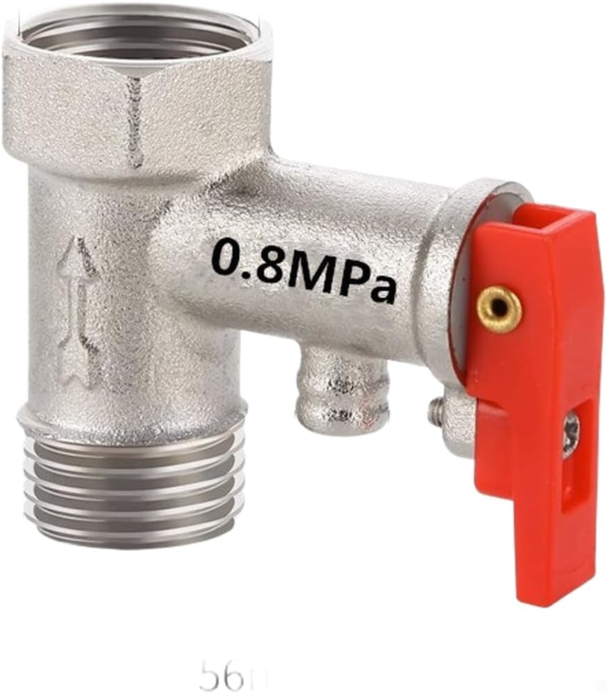 1/2 Zoll Sicherheitsventil Aus Messing Mit Rückschlagventil (60 Gramm / 0,8 Mpa)