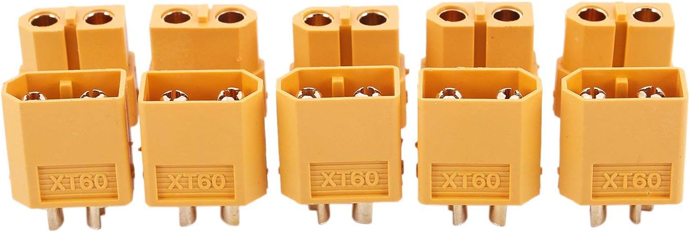 Packung Mit 5 Paar Rc Xt60-batteriesteckern (männlich Und Weiblich) + Schrumpfschlauch