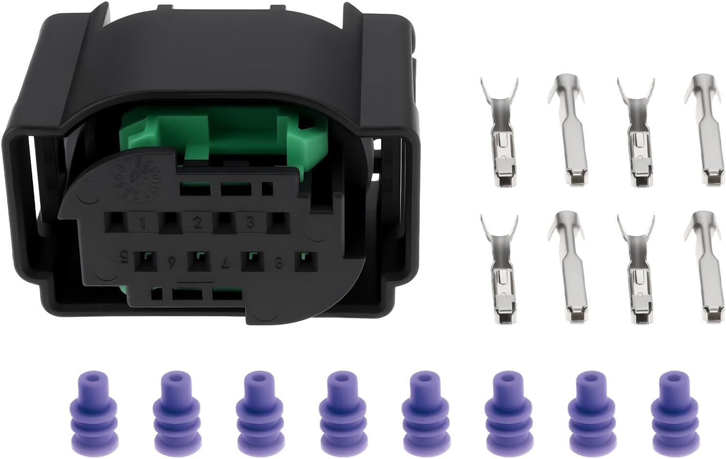 Satz 8-poliger Radarsensor-steckverbinder Mit Gummikappe 4f0972708, Kompatibel Mit Vw