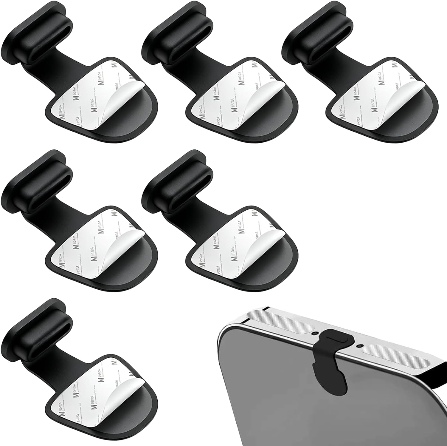 Stück Staubschutzkappen Für Handys, Usb-c-staubkappen Für Den Täglichen Schutz, Usb-c-staubschutzkappen Für Reisen Und Outdoor-aktivitäten, 6 Schwarze Kappen, Kompatibel Mit Verschiedenen Usb-c-geräte