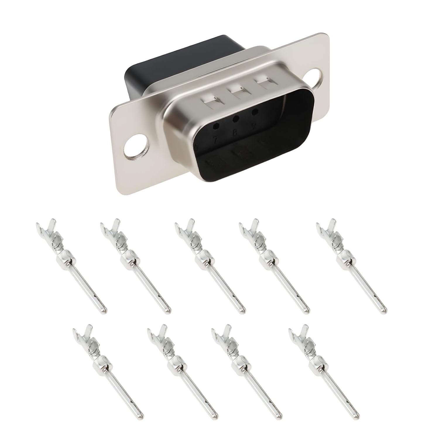 Set Mit 10 Sätzen 9-poliger D-sub-crimpstecker (db9), Kompatibel Mit Rs232-seriellkabeln