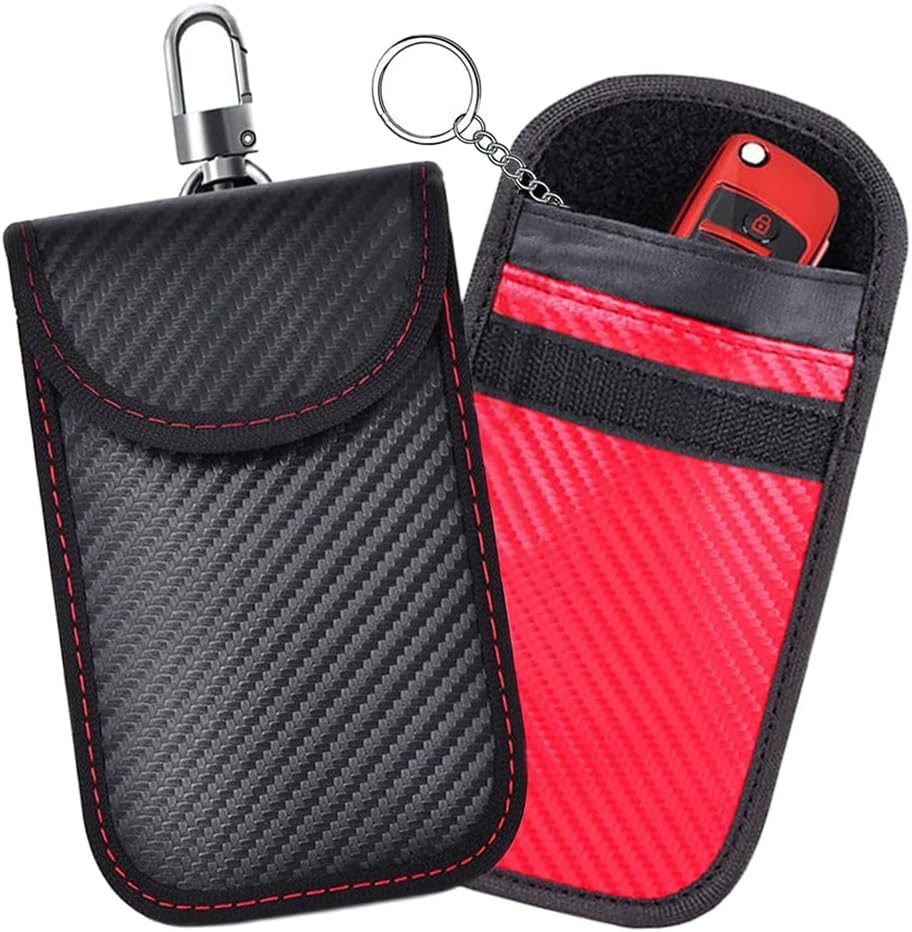 2-teilige Faraday-tasche Für Autoschlüssel, Rfid-signalblockierende Faraday-tasche Für Autos, Schlüsseletui Für Schlüssellosen Zugang, Sicherheitstasche Für Autos