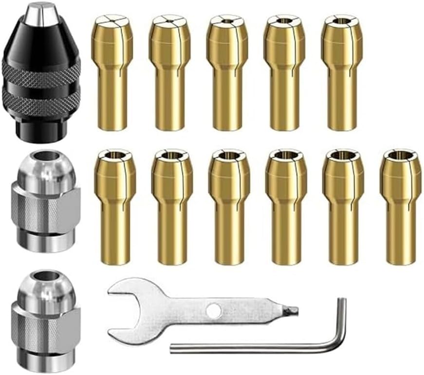 Satz Mit 16 Messing-spannzangen, 0,8 Bis 3,2 Mm, Für Rotationswerkzeuge