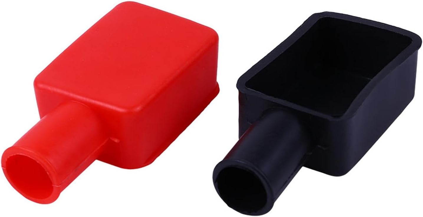 Set Mit 2 Schutzhüllen Für Batteriepole (plus Und Minus) Für Auto, Motorrad, Lkw, Boot