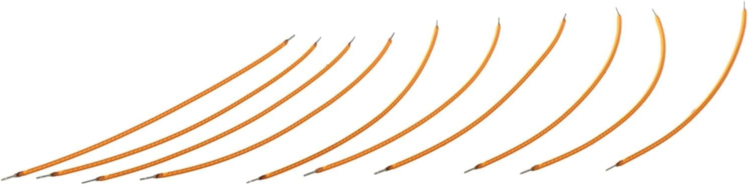 Packung Mit 10 Flexiblen Glühlampen Mit 3 V Gleichstrom (3 V), 2200 K, Für Glühbirnen (130 Mm)